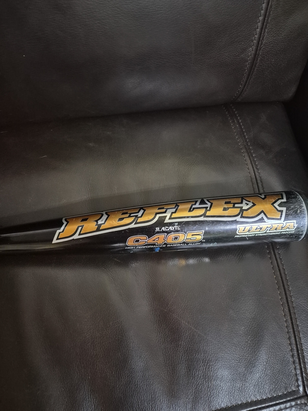 Reflex C405 Baseball Bat - Black and Gold Lettering